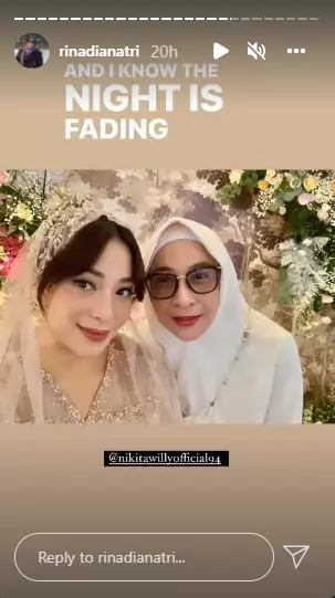 Nikita Willy di pengajian adik © 2021 brilio.net