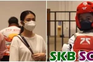 Aksi gemas Jan Ethes ikut lomba taekwondo, respons Gibran heboh