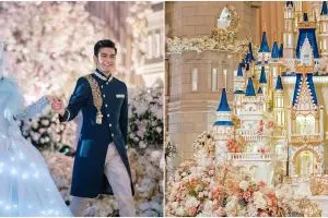 Potret kue pernikahan 9 seleb ini megah mirip istana kerajaan