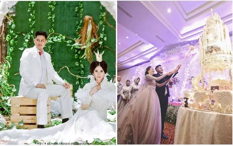 Seleb menikah berkonsep negeri dongeng Berbagai sumber  Seleb menikah berkonsep negeri dongeng Berbagai sumber