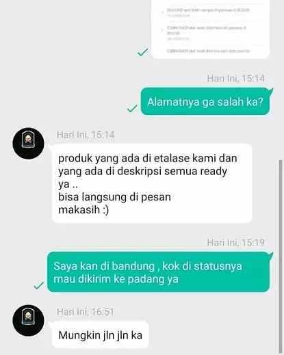 jawaban penjual online shop diprotes pembeli lucu © 2021 instagram.com