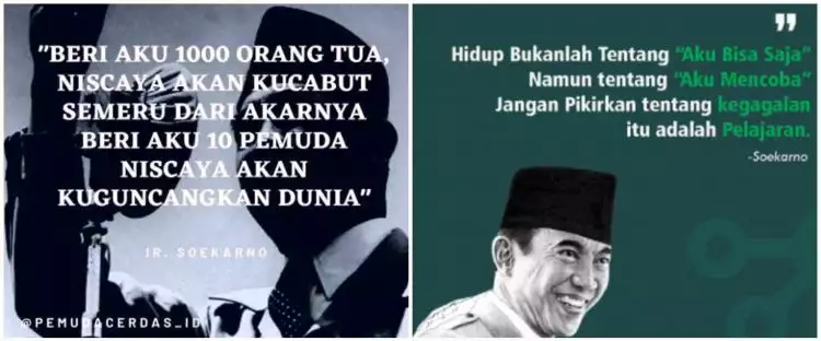 61 Kata-kata motto hidup dari Soekarno, bangkitkan semangat