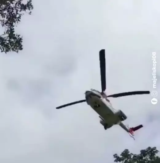 insiden helikopter Jokowi © 2021 Instagram