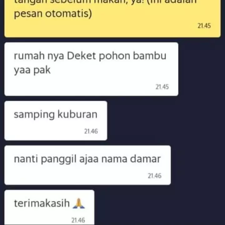 petunjuk alamat pelanggan ojek online nyeleneh abis © 2021 instagram.com
