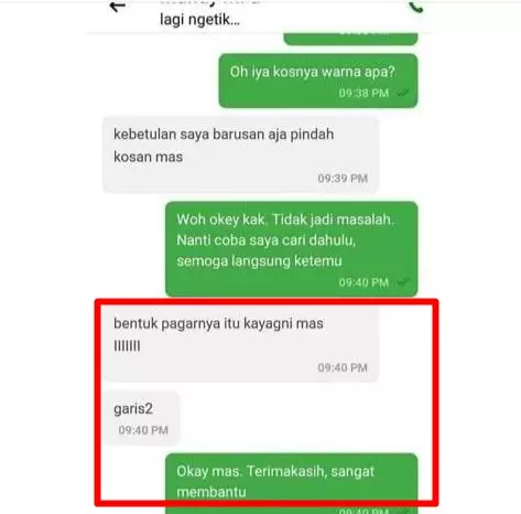 petunjuk alamat pelanggan ojek online nyeleneh abis © 2021 instagram.com