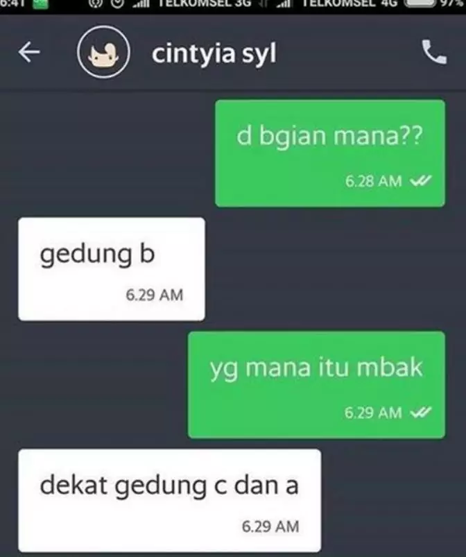 petunjuk alamat pelanggan ojek online nyeleneh abis © 2021 instagram.com