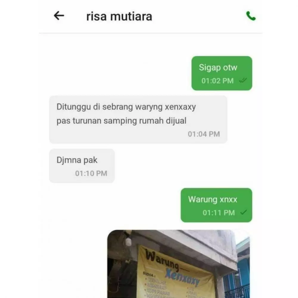 petunjuk alamat pelanggan ojek online nyeleneh abis © 2021 instagram.com