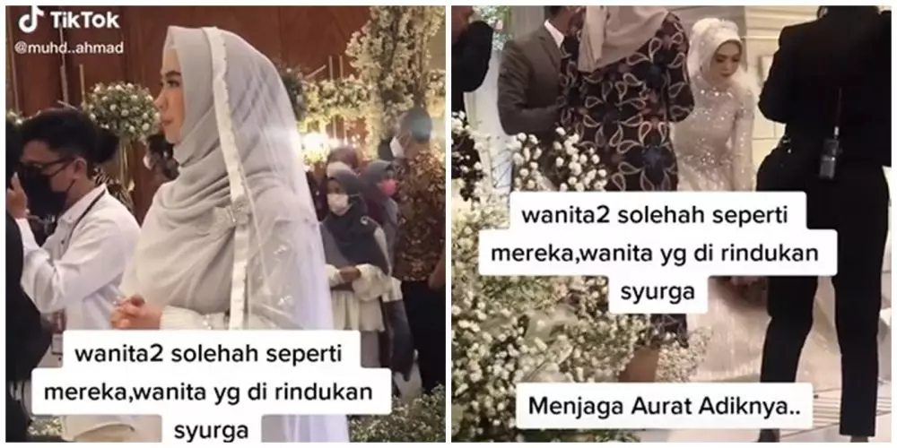 Momen Oki jaga aurat Ricis © Istimewa Momen Oki jaga aurat Ricis © Istimewa