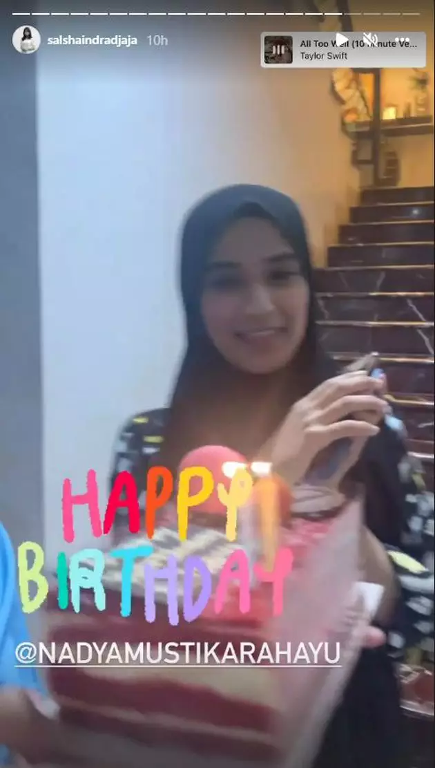 Momen ulang tahun Nadya Mustika © Instagram Momen ulang tahun Nadya Mustika © Instagram