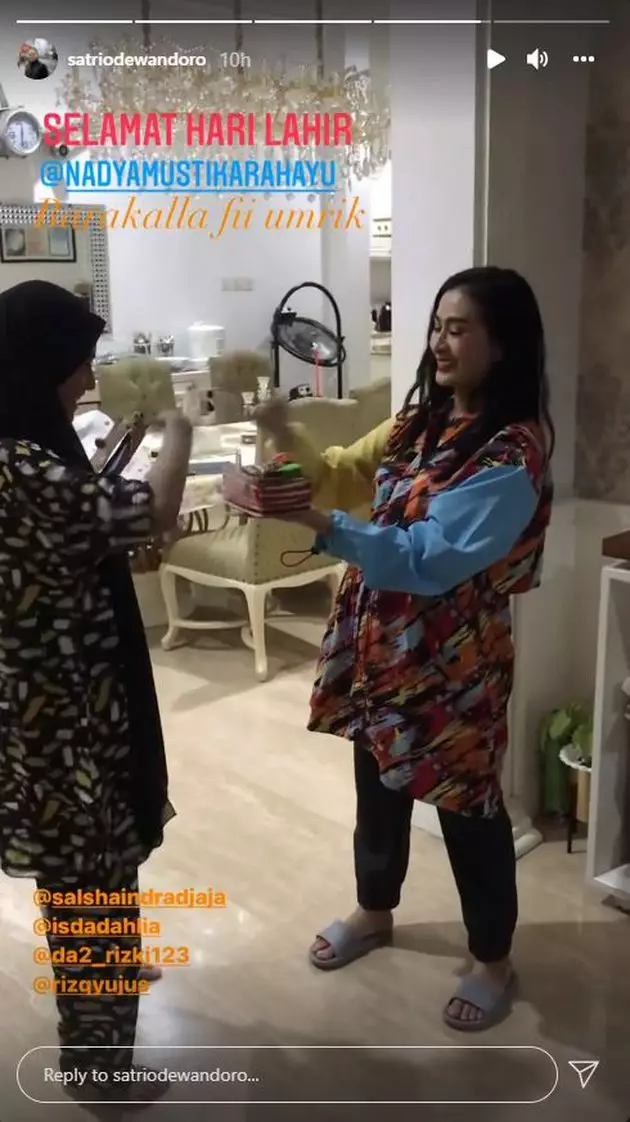 Momen ulang tahun Nadya Mustika © Instagram Momen ulang tahun Nadya Mustika © Instagram