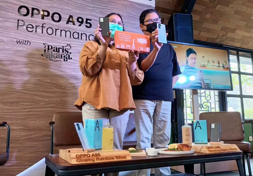 Oppo A95 Paris di Jakarta © 2021 brilio.net