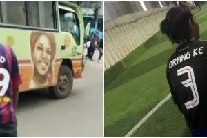 11 Tulisan lucu di jersey bola ini absurdnya bikin tepuk jidat