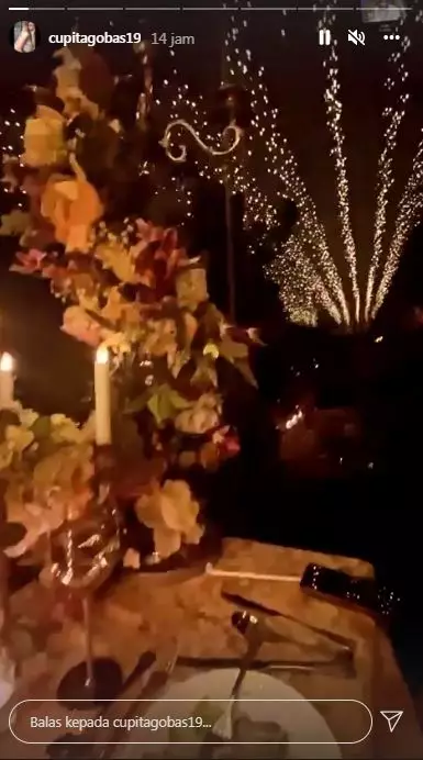 dinner romantis Cupi Cupita dan calon suami © 2021 brilio.net Instagram