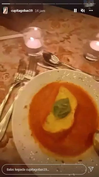 dinner romantis Cupi Cupita dan calon suami © 2021 brilio.net Instagram