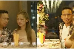 7 Potret dinner Cupi Cupita dan calon suami, tulis pesan romantis