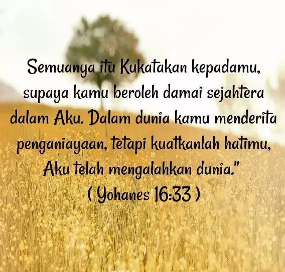 Motto hidup rohani Kristen © berbagai sumber