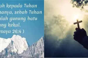 81 Motto hidup rohani Kristen, inspiratif dan menenangkan hati