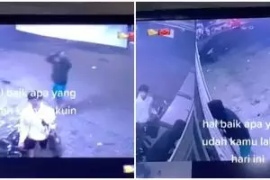 Lihat kunci masih nyantol di motor, aksi dua pemuda ini bikin salut