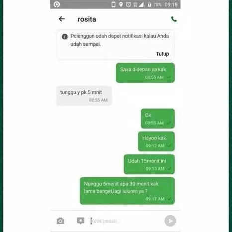 chat kalau driver ojek online panik © 2021 instagram.com chat kalau driver ojek online panik © 2021 instagram.com
