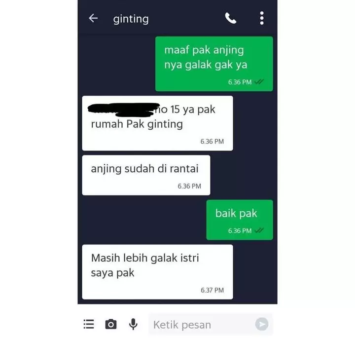 chat kalau driver ojek online panik © 2021 instagram.com chat kalau driver ojek online panik © 2021 instagram.com