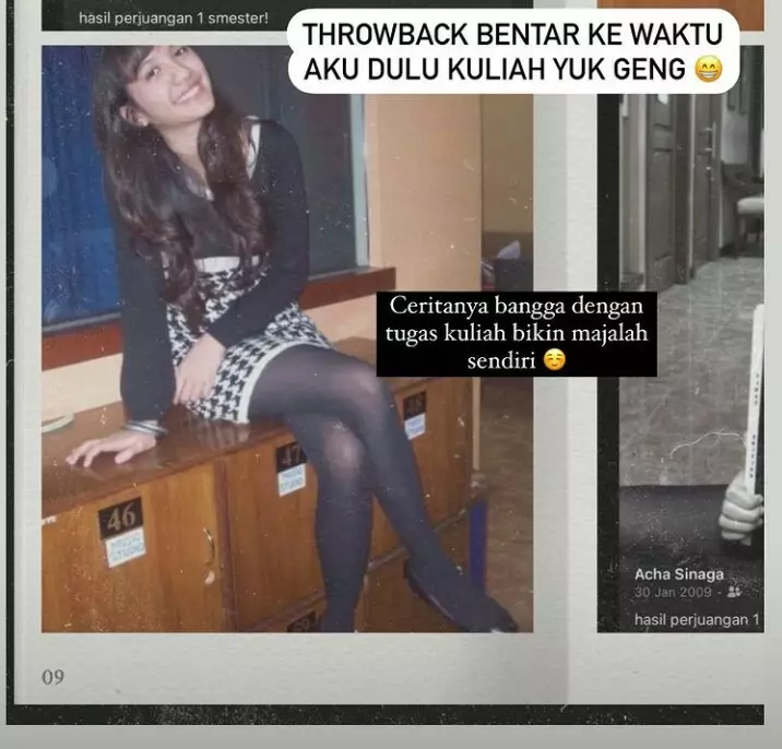 potret lawas acha sinaga pernah jadi penyiar berita © instagram potret lawas acha sinaga pernah jadi penyiar berita © instagram