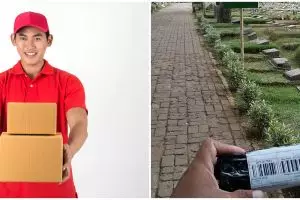11 Momen lucu lika-liku kurir antar paket, ada yang nyasar ke kuburan