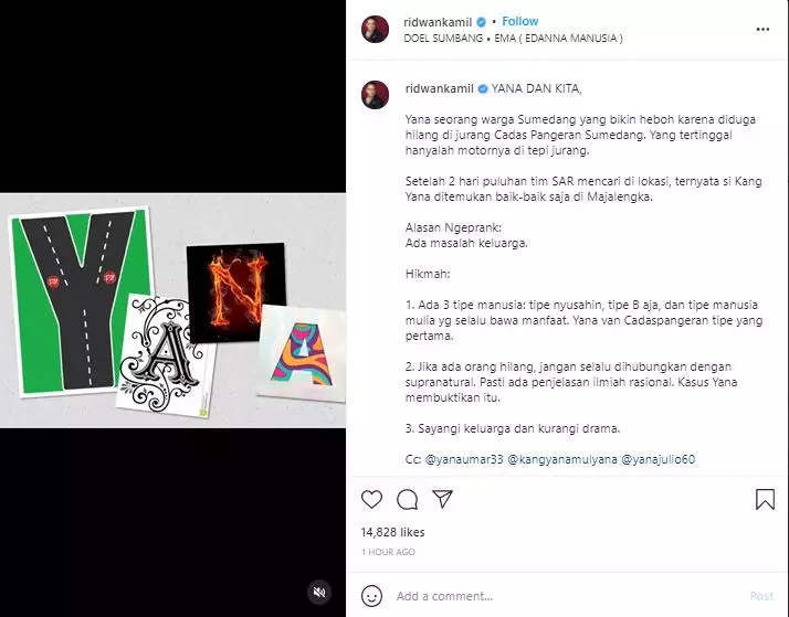 Ridwan Kamil komentari kasus Yana © 2021 brilio.net