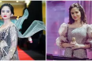 9 Gaya Tissa Biani di berbagai acara penghargaan, kompak bareng Dul