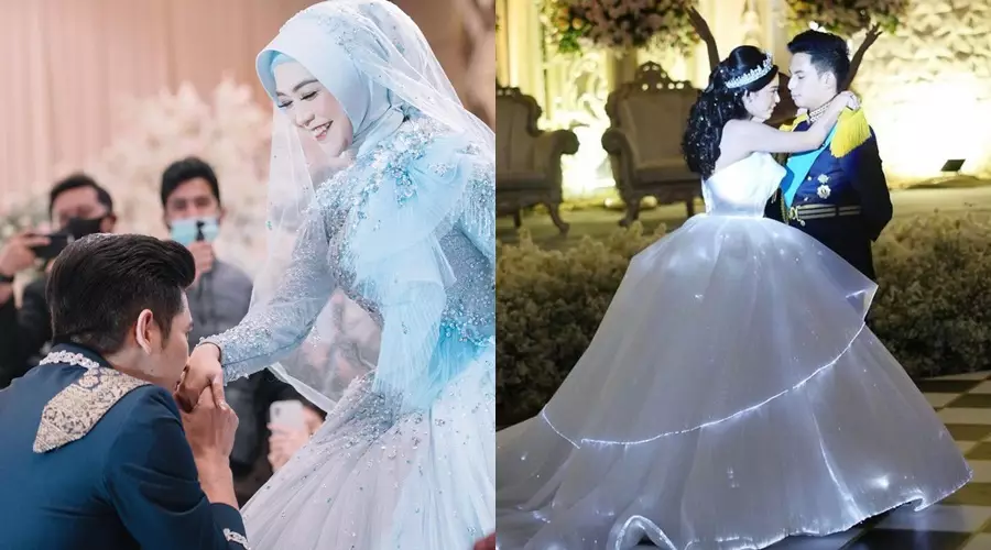 adu gaya pernikahan Ria Ricis dan Rachel Vennya Instagram