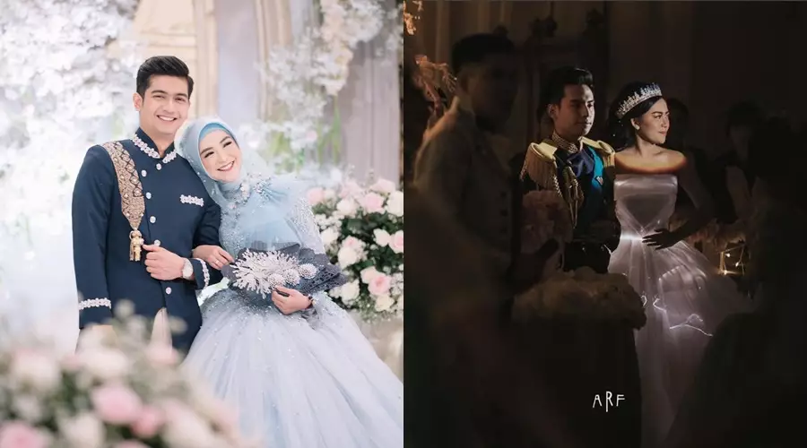 adu gaya pernikahan Ria Ricis dan Rachel Vennya Instagram