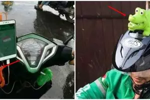 11 Benda nyeleneh dibawa driver ojek online pas narik, kocak pol