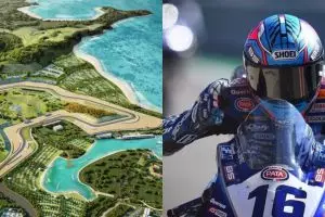 4 Momen hujan guyur sirkuit Mandalika, ada pembalap WSBK mandi hujan