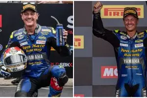 Pembalap Aegerter Dominique mandi di Sirkuit Mandalika, tuai atensi