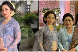 9 Gaya Nikita Willy di pernikahan sang adik, baby bumpnya jadi atensi