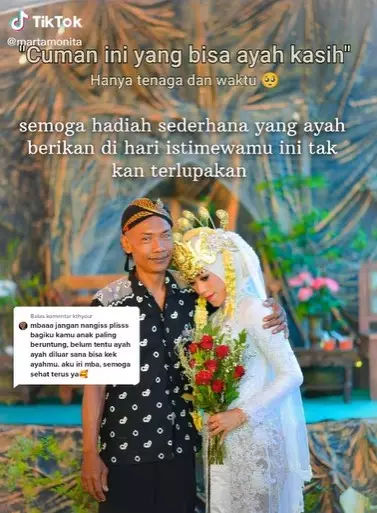 Kisah ayah bangun pelaminan sang anak © TikTok Kisah ayah bangun pelaminan sang anak © TikTok