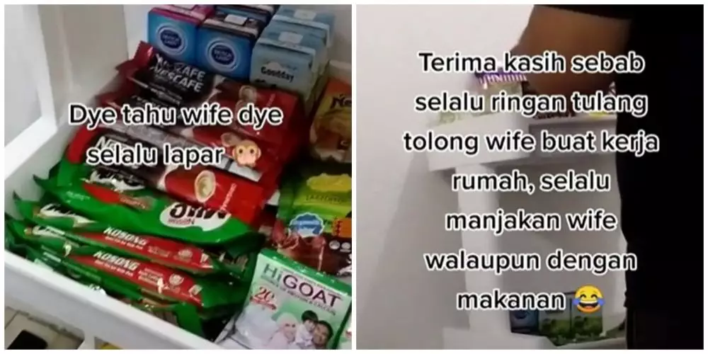 Suami siapkan 'warung' untuk istri © TikTok