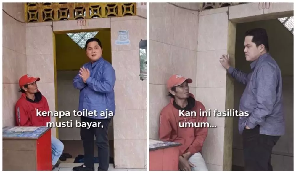 erick thohir singgung wc spbu berbayar © 2021 Instagram erick thohir singgung wc spbu berbayar © 2021 Instagram