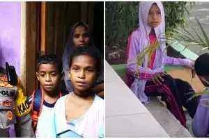 Kisah pilu kakak beradik tukar sepatu demi sekolah ini menyentuh hati
