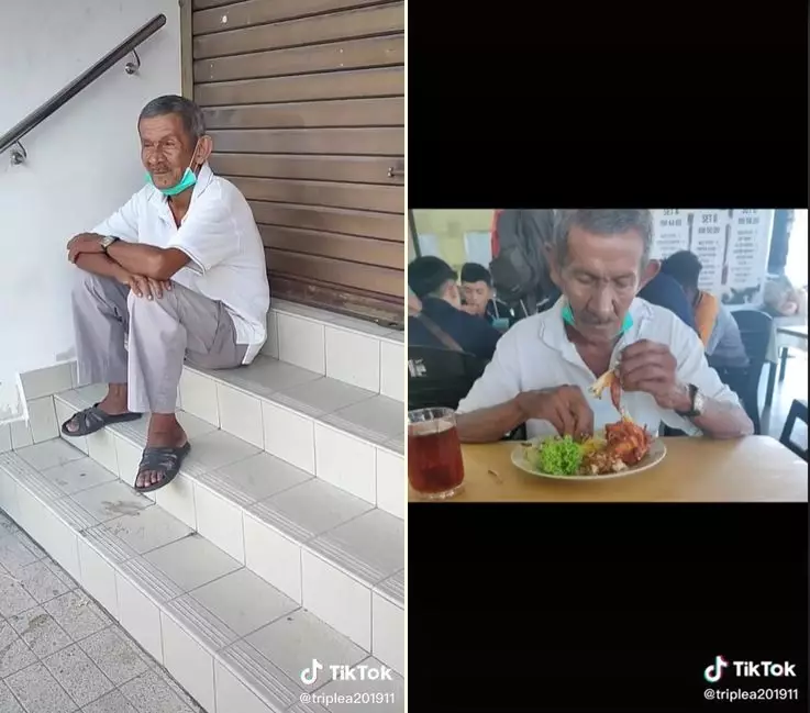 Ayah menunggu di depan kantor putrinya © 2021 brilio.net