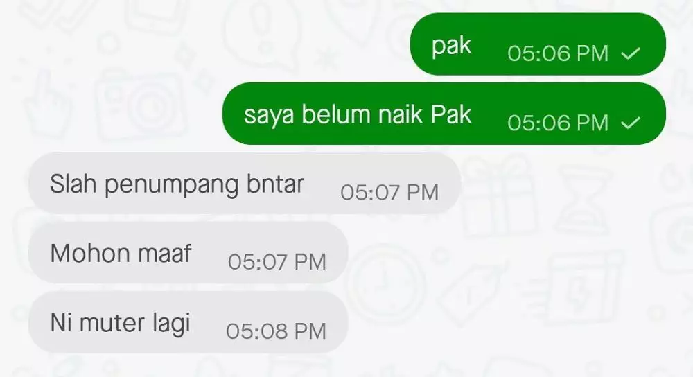 begini kalau driver ojek online nggak konsentrasi © 2021 instagram.com