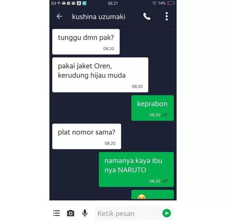 begini kalau driver ojek online nggak konsentrasi © 2021 instagram.com