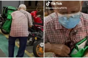 Pantang meminta-minta, kakek 68 tahun ini gigih jadi pengantar makanan