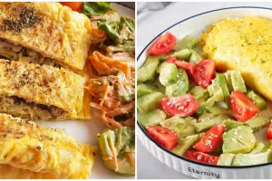 11 Cara membuat omelet keju untuk sarapan, lumer dan mengenyangkan