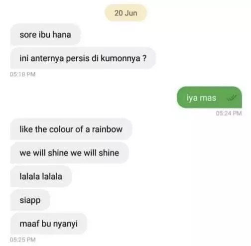 chat kalau driver ojek online asyik sendiri © 2021 instagram.com chat kalau driver ojek online asyik sendiri © 2021 instagram.com