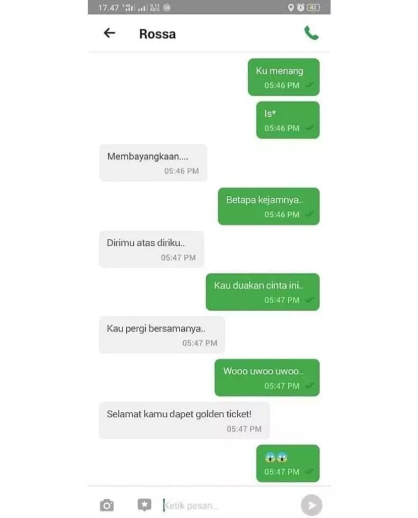 chat kalau driver ojek online asyik sendiri © 2021 instagram.com chat kalau driver ojek online asyik sendiri © 2021 instagram.com