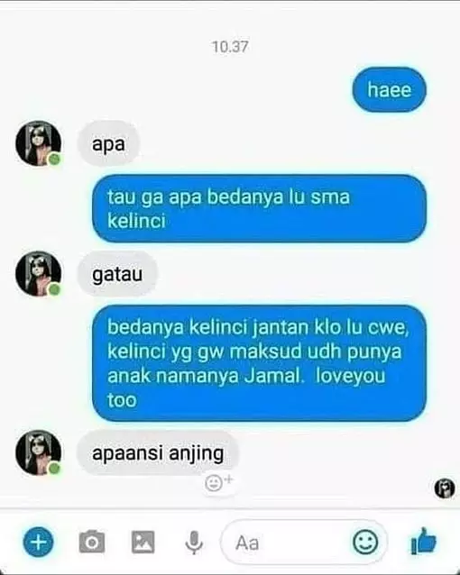 lagi salah tingkah pas PDKT jadi lucu © 2021 instagram.com