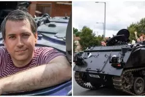 Unik banget, pria ini beli tank Rp382 juta untuk diubah jadi taksi