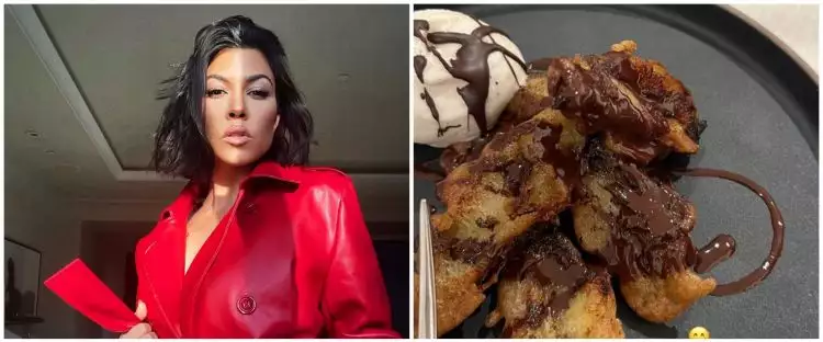Kourtney Kardashian unggah makanan bak pisang goreng, namanya disorot