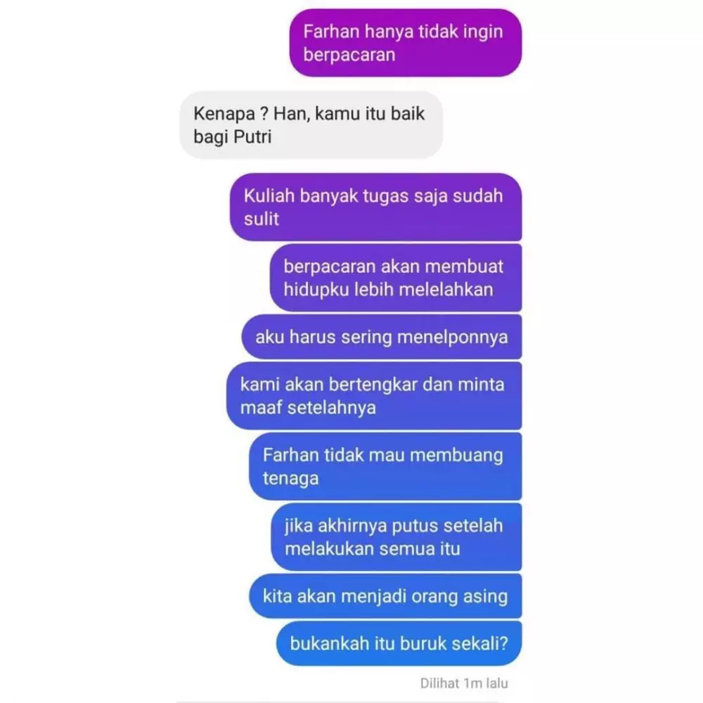 chat kalau ditolak gebetan tapi alasannya absurd © 2021 instagram.com