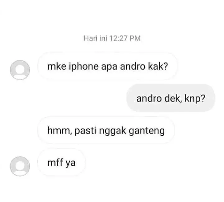 chat kalau ditolak gebetan tapi alasannya absurd © 2021 instagram.com